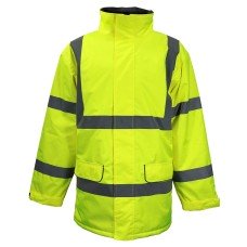 TIMCO Hi Visibility Parka Jacket - Yellow - Large