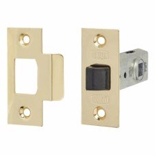 UNION 2648 Tubular Mortice Latch - 64mm Case - 44mm Backset - Square - Polished Brass