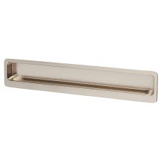 Exel Alton Rectangular Flush Cabinet Pull Handle - 177 x 33mm - Satin Nickel 