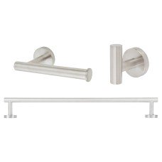 Exel Essential Bathroom Set - Satin Stainless Steel