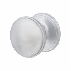 Exel Round Centre Door Knob - 80mm Rose Diameter - Satin Chrome 