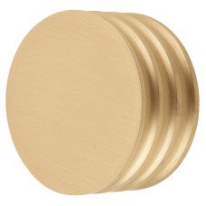 Frelan Hoxton Sturt Round Cabinet Knob - 40mm Diameter - Satin Brass
