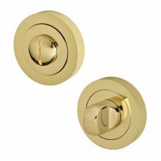 Exel Bathroom Turn & Release - 50mm Diameter - Polished Brass