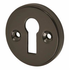 Exel Escutcheon - 40mm Diameter - Keyhole - Black Nickel