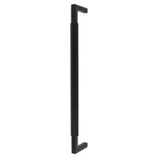 Hampstead Knurled 25mm D-Bar Door Pull Handle - Bolt Fix - 450mm Centres - Matt Black