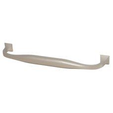 Crofts & Assinder Corbusier 14mm D-Bar Cabinet Pull Handle - 160mm Centres - Brushed Nickel