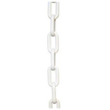 Plastic Chain - 6mm Link - 5m Length - White