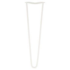 Exel Hairpin Leg - 2 Pin - 500mm Height - White - Pair