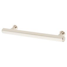 Alexander & Wilks Vesper Hex 14mm T-Bar Cabinet Pull Handle - 128mm Centres - Polished Nickel