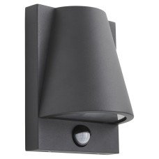 Forum Zinc Vesoul LED Domed Outdoor Down Wall Light with PIR - IP43 - Anthracite