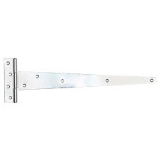 Medium Duty Gate/Door Tee Hinge - 450 x 45mm - Zinc Plated - Pair