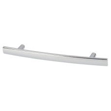 Exel 14mm Curved T-Bar Cabinet Pull Handle - 128mm Centres - Polished Chrome
