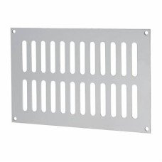 Exel Plain Slotted Vent - 229 x 152mm - 8170mm² Free Air Flow - Satin Stainless Steel