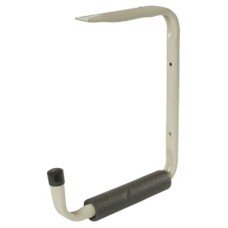 Rothley Heavy Duty Tubular Garage & Shed Padded Ceiling Storage Hook - 325mm Depth - Cream & Black