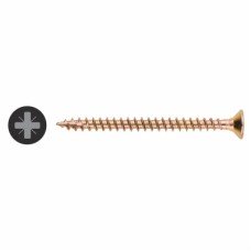 Vida All Purpose Pozi Countersunk Wood Screws - 4.0 x 50mm - Yellow Zinc - Pack of 200