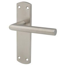 Exel Satin Stainless Steel Mitred Latch Door Handle - 172 x 44mm