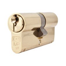 Eurospec 10 Pin 70mm Euro Double Cylinder - 35 + 35mm - Polished Brass - Keyed Alike