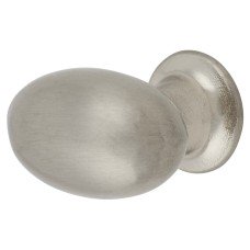 Exel Smooth Round Cabinet Knob - 25mm Diameter - Satin Nickel