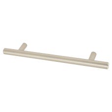 Exel 12mm T-Bar Cabinet Pull Handle - 128mm Centres - Satin Nickel