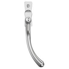 Mila Heritage Pear Drop Locking Espagnolette Casement Window Handle - Right Hand - Satin Chrome