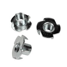 4 Pronged Tee Nut - M5 x 9mm - Zinc Plated - Pack of 200
