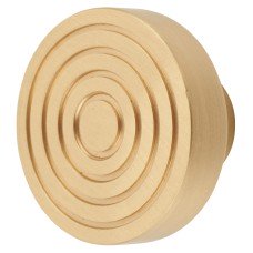 Frelan Hoxton Murray Round Cabinet Knob - 40mm Diameter - Satin Brass