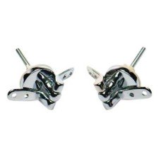 Toilet Seat Hinge Kit - 57 x 32mm - Polished Chrome Toilet Seat Hinge Kit - 57 x 32mm - Polished Chrome