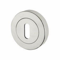 Excel Escutcheon - 52mm Diameter - Keyhole - Polished Chrome