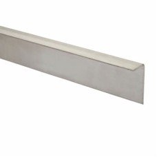 Toilet Cubicle Head Rail - 'L' Angled - 19-20mm Panels - 304 Stainless Steel