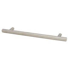 Exel 12mm T-Bar Cabinet Pull Handle - 160mm Centres - Satin Stainless Steel