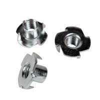 4 Pronged Tee Nut - M6 x 15.5mm - Zinc P...