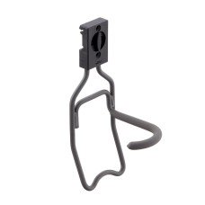 elfa Garage+ Storage Top Track System - Vertical Bike Hook for Storage Track - Matt Grey