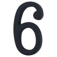 Heritage Brass 76mm Concealed Screw Fix Door Numeral - 6 / 9 - Matt Black