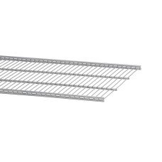 elfa Top Track System - Click In Ventilated Wire Shelf - 607 x 494mm - Platinum