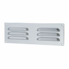 Exel Hooded Louvre Vent - 229 x 76mm - 3973mm² Free Air Flow - Satin Aluminium