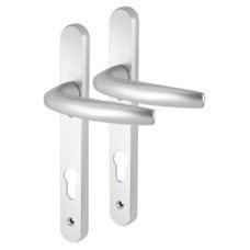 Hoppe Atlanta 1530/3831N uPVC Multipoint Door Handle - 122mm Bolt c/c - 92mm c/c - Silver