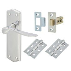 Exel Rome Latch Door Handle Kit - Polished Chrome