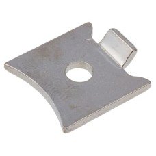 Exel Standard Raised Bookcase Clip - Polished Nickel Plated - Pack of 10