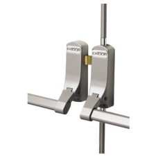Exidor 285 Rebated Double Door Panic Bar Set - Metal Door