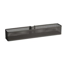 elfa Top Track System - Shallow Mesh Basket for Door & Wall Racks - 435 x 80 x 70mm - Graphite