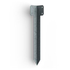 FenceMate Sleeper Pin Corner Bracket - 365 x 2mm - Galvanised