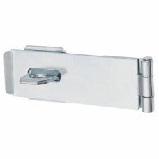 Light Duty Safety Hasp & Staple - 115mm Length - Bright Zinc Plated