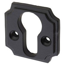 Olde Forge Escutcheon - 40mm Diameter - Euro - Smooth Black
