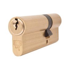Exel 5 Pin 80mm Euro Double Cylinder - 30 + 50mm - Polished Brass - Keyed to Differ