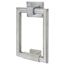 Hampstead Rectangular Knurled Door Knocker - 145 x 100mm - Satin Chrome Hampstead Rectangular Knurled Door Knocker - 145 x 100mm - Satin Chrome