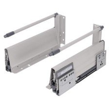 FVG Innobox Soft Close Drawer Pack - Includes 1 x Pair of Rods - (H) 140mm x (D) 350mm - Grey