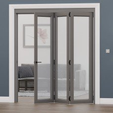 Brio Interfold 50F Bi-Folding Door Kit - 2 + 2 Door - Polished Stainless Steel