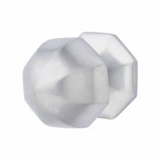 Exel Octagonal Centre Door Knob - 64mm Rose Diameter - Satin Chrome