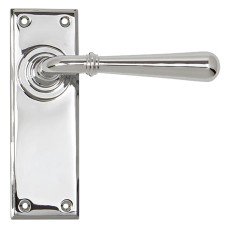 From The Anvil Polished Chrome Latch Door Handle - Newbury Range - 152 x 50mm