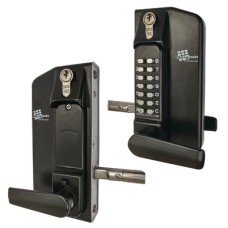 Borg BL3400 External Marine Grade Easicode Pro Push Button Gate Code Lock with Key Override - Black